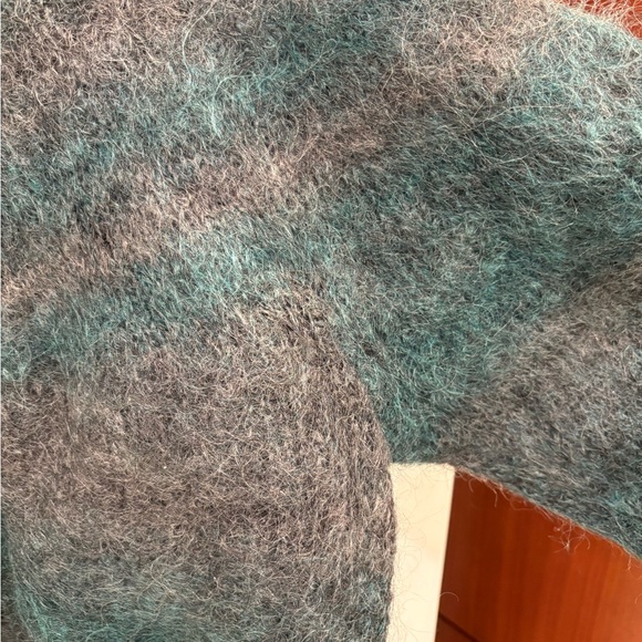 Vintage Paul et Duffier Wool Mohair Knit Cropped Turtleneck Sweater Size Small - Picture 12 of 15